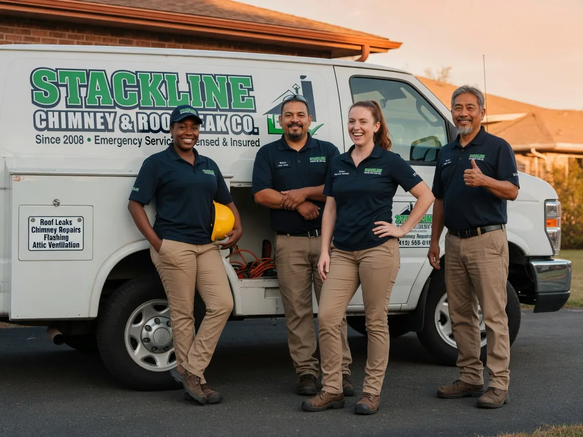 Chimney flashing repair company in Middletown, IL